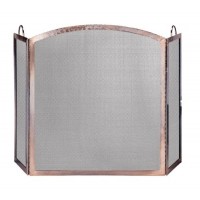 Uniflame  S-1307  3-Panel Antique Copper Finish Screen with Arched Center Panel - B002LZUMDW